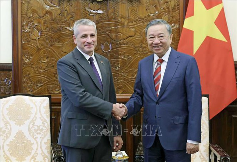 Chủ tịch nước Tô Lâm tiếp Đại sứ Belarus- Ảnh 1.