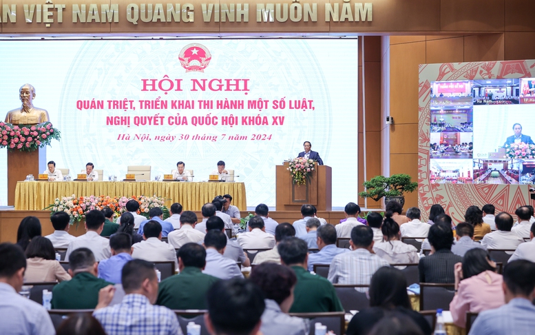 Chính phủ tổ chức Hội nghị quán triệt, triển khai một số luật, nghị quyết của Quốc hội khoá XV