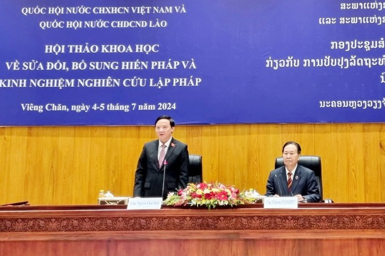Thúc đẩy hợp tác về nghiên cứu lập pháp giữa Việt Nam và Lào- Ảnh 1.