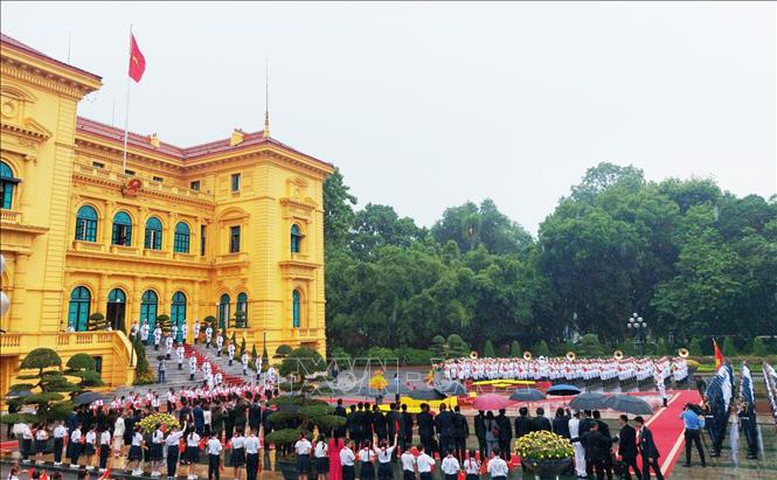 Chủ tịch nước Tô Lâm chủ trì lễ đón Tổng thống Timor-Leste thăm cấp Nhà nước tới Việt Nam- Ảnh 2.