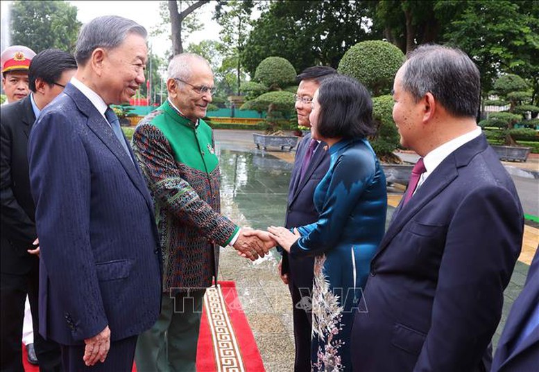 Chủ tịch nước Tô Lâm chủ trì lễ đón Tổng thống Timor-Leste thăm cấp Nhà nước tới Việt Nam- Ảnh 5.