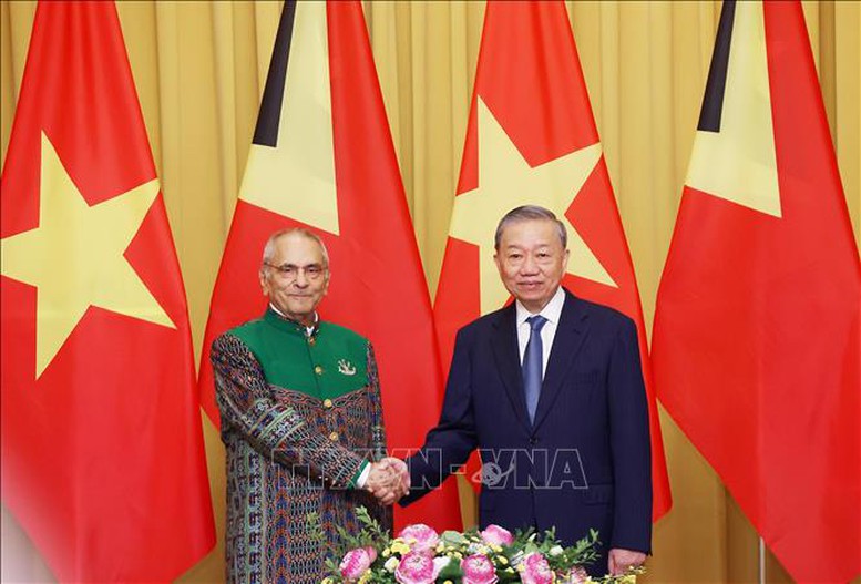 Chủ tịch nước Tô Lâm hội đàm với Tổng thống Timor-Leste Jose Ramos-Horta- Ảnh 1.