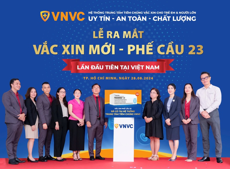 Hệ thống tiêm chủng VNVC vừa chính thức triển khai tiêm các mũi vaccine phế cầu 23 đầu tiên tại Việt Nam.