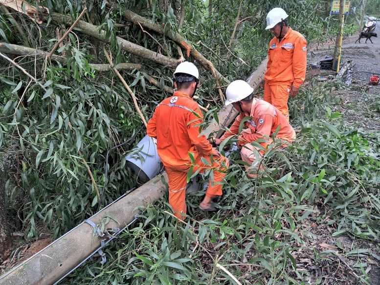 Ngành điện miền Nam cảnh báo nguy cơ mất an toàn điện mùa mưa bão- Ảnh 1.