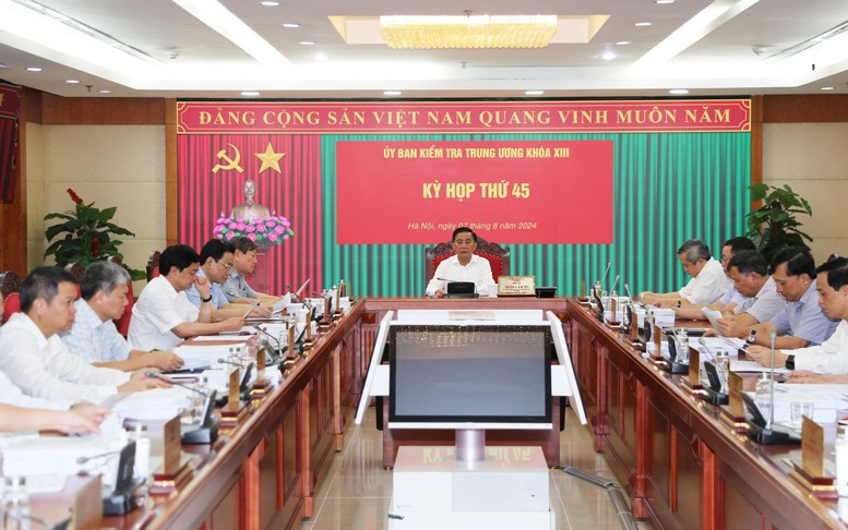 Thông cáo báo chí Kỳ họp thứ 45 của Ủy ban Kiểm tra Trung ương
