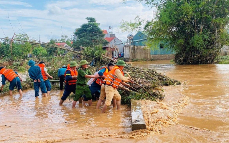 Lực lượng Công an chủ động ứng phó, khắc phục hậu quả thiên tai