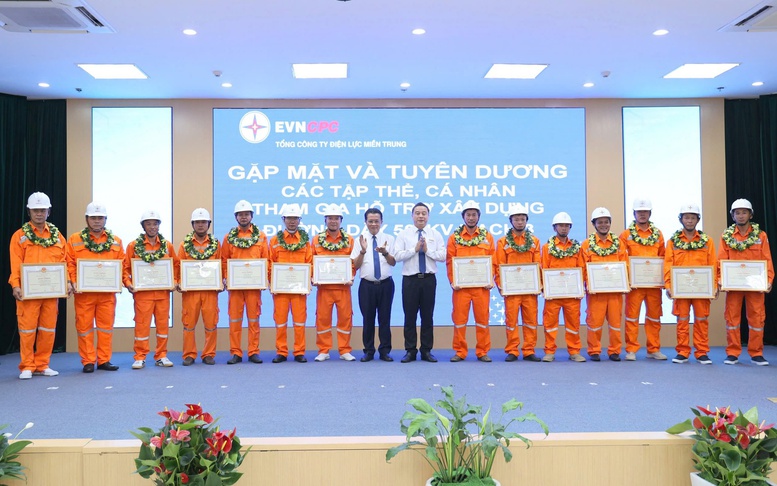 EVNCPC khen thưởng 47 tập thể và cá nhân thi công đường dây 500 kV mạch 3
