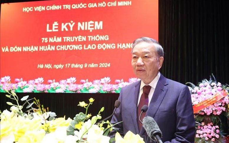 Phát biểu của Tổng Bí thư, Chủ tịch nước tại lễ kỷ niệm 75 năm truyền thống Học viện Chính trị quốc gia Hồ Chí Minh