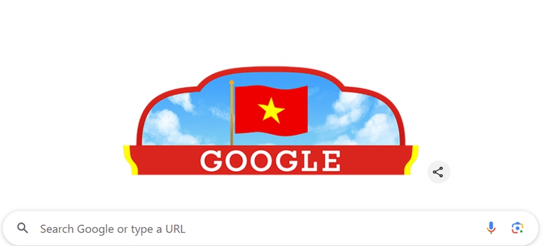 Google thay giao diện chào mừng Quốc khánh Việt Nam- Ảnh 1.