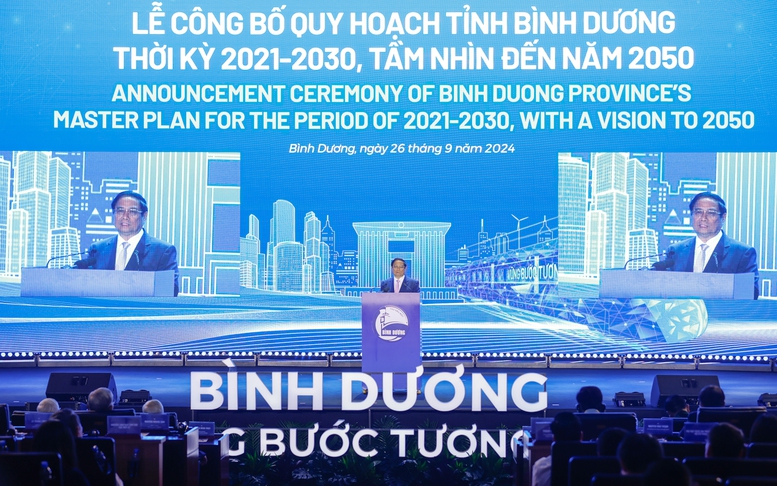 Thủ tướng dự lễ công bố Quy hoạch tỉnh Bình Dương