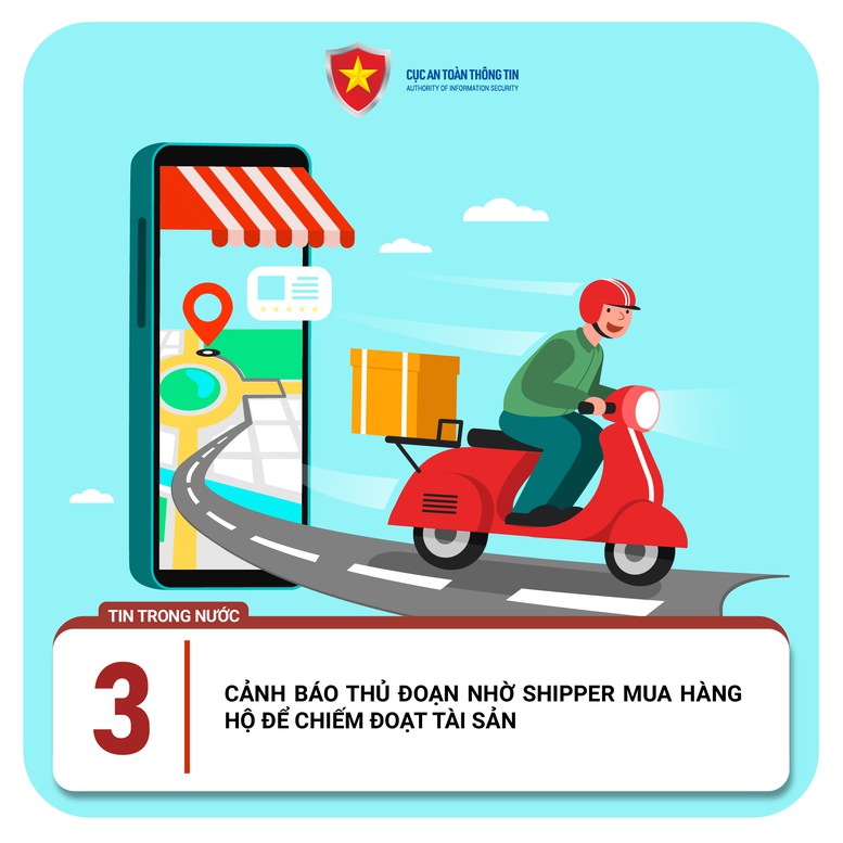 Cảnh báo thủ đoạn nhờ shipper mua hàng hộ để chiếm đoạt tài sản