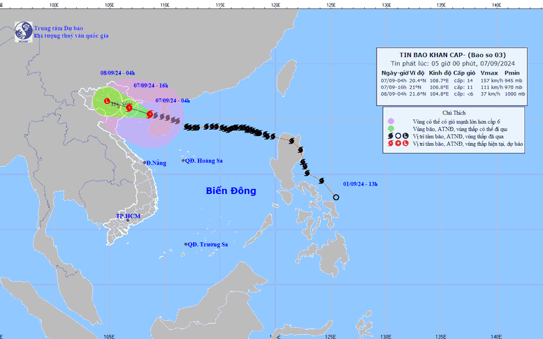 Bão số 3 đi vào Vịnh Bắc Bộ: Thủ tướng chỉ đạo tập trung ứng phó bão và mưa lũ sau bão