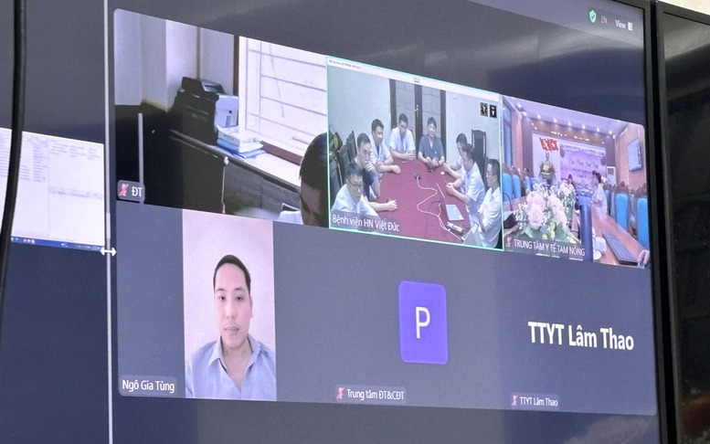 Hội chẩn cấp cứu trực tuyến nạn nhân sập cầu ở Phong Châu, Phú Thọ
