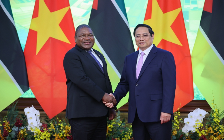Thủ tướng Phạm Minh Chính hội kiến Tổng thống Mozambique Filipe Jacinto Nyusi