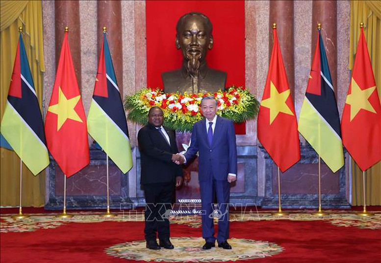 Tổng Bí thư, Chủ tịch nước Tô Lâm hội đàm với Tổng thống Mozambique Filipe Jacinto Nyusi- Ảnh 1.