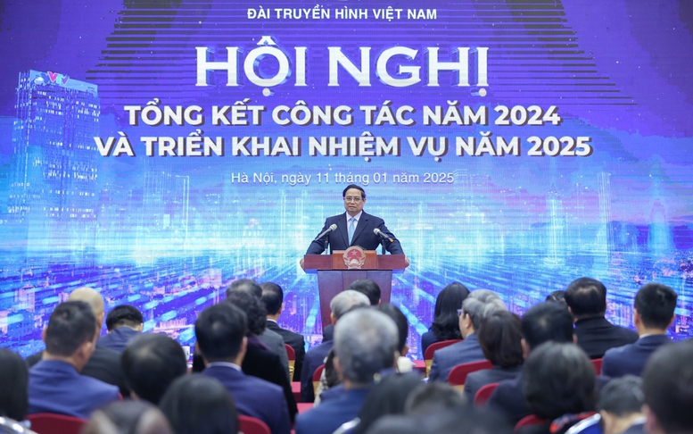 Thủ tướng dự Hội nghị tổng kết công tác năm 2024 và triển khai nhiệm vụ năm 2025 của VTV