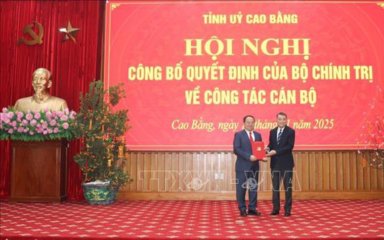 Ông Quản Minh Cường giữ chức Bí thư Tỉnh ủy Cao Bằng