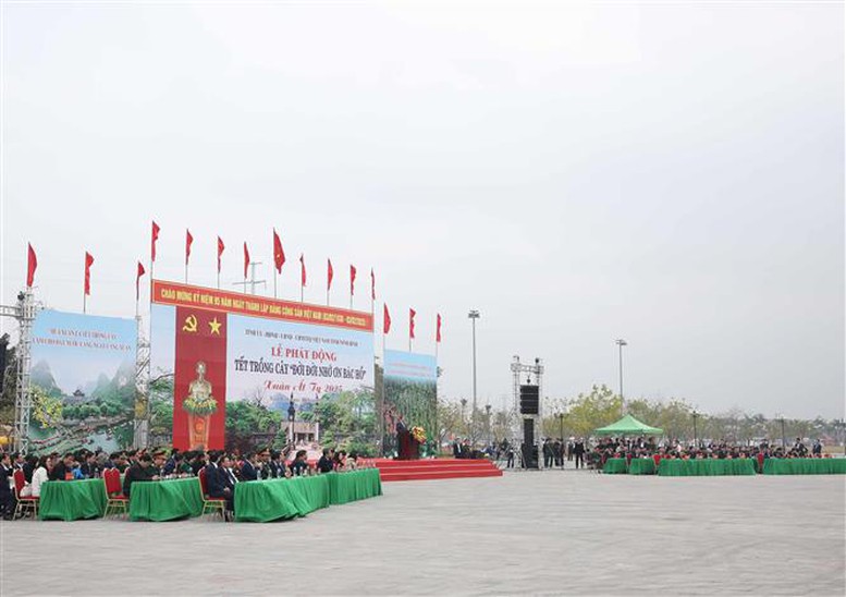 Tổng Bí thư Tô Lâm dự lễ phát động 'Tết trồng cây đời đời nhớ ơn Bác Hồ'- Ảnh 2.