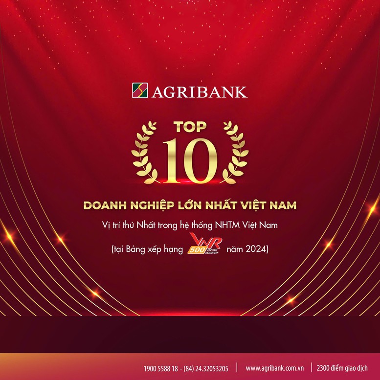 Agribank - TOP10 Doanh nghiệp lớn nhất Việt Nam năm 2024- Ảnh 2.