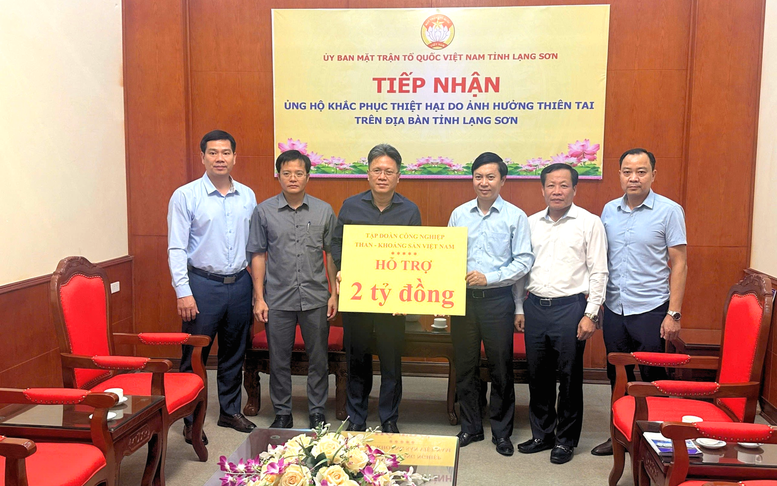 TKV ủng hộ khắc phục thiệt hại do thiên tai trên địa bàn tỉnh Lạng Sơn, Lào Cai