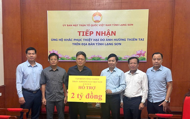 TKV ủng hộ 10 tỷ đồng hỗ trợ các tỉnh miền núi phía Bắc khắc phục hậu quả sau mưa lũ