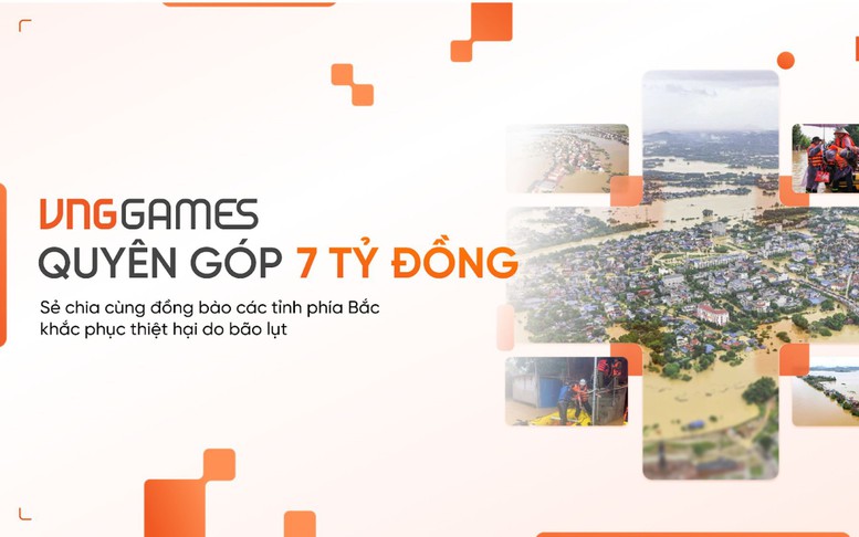 VNGGames ủng hộ 7 tỷ đồng tới người dân bị thiệt hại do bão lũ