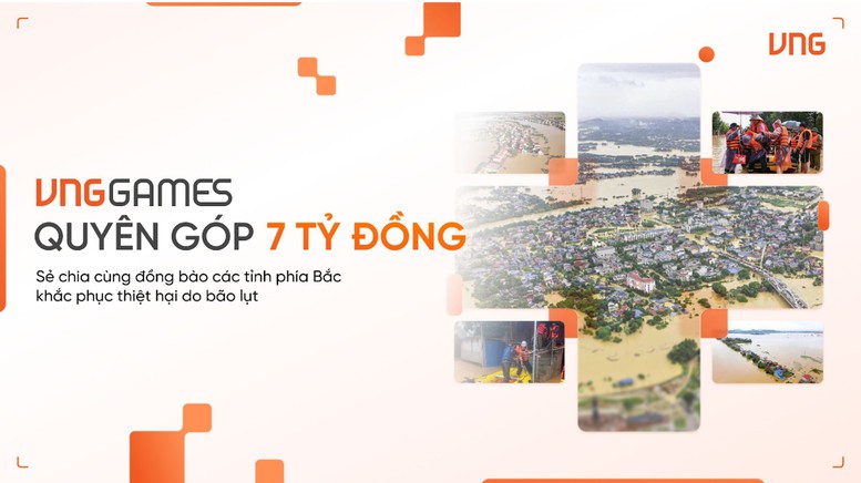 VNGGames ủng hộ 7 tỷ đồng tới người dân bị thiệt hại do bão lũ- Ảnh 1.