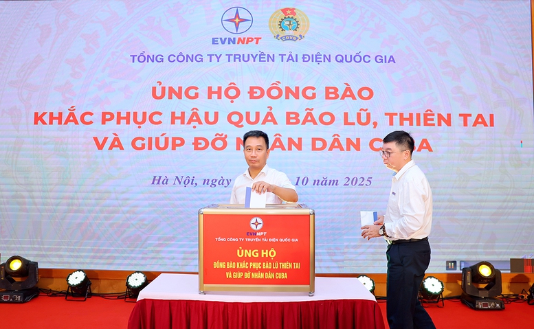 EVNNPT quyên góp ủng hộ đồng bào khắc phục hậu quả bão lũ, thiên tai- Ảnh 1. EVNNPT quyên góp ủng hộ đồng bào khắc phục hậu quả bão lũ, thiên tai- Ảnh 1.
