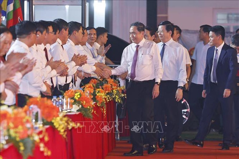 Chủ tịch Quốc hội Trần Thanh Mẫn dự Lễ tưởng niệm 725 năm Ngày mất của Anh hùng dân tộc Trần Hưng Đạo- Ảnh 1.