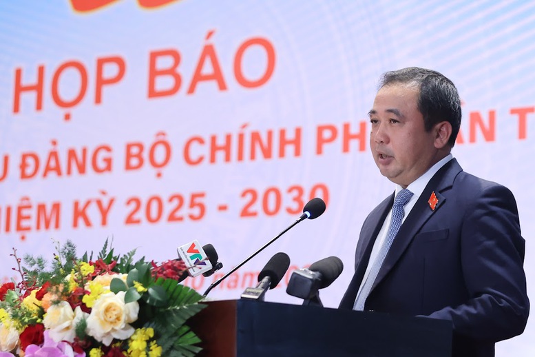 TỔNG THUẬT: Họp báo về kết quả Đại hội đại biểu Đảng bộ Chính phủ lần thứ I- Ảnh 9.