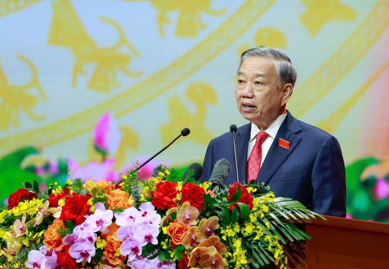 Tổng Bí thư Tô Lâm nhấn mạnh 3 yêu cầu và 5 định hướng công tác trọng tâm với Đảng bộ Chính phủ - Ảnh: VGP/Nhật Bắc