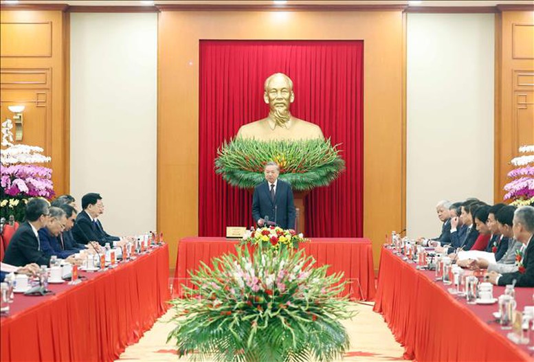 Tổng Bí thư Tô Lâm gặp mặt đại biểu Nông dân Việt Nam xuất sắc, Nhà khoa học của nhà nông năm 2025- Ảnh 5.