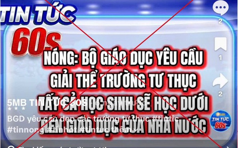 Bộ Giáo dục và Đào tạo bác tin đồn “đóng cửa trường ngoài công lập”