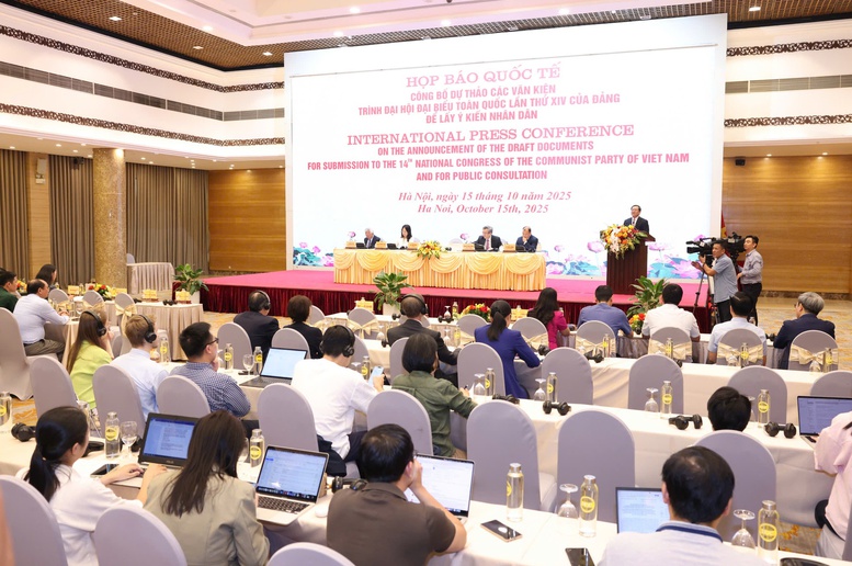 Họp báo quốc tế công bố dự thảo các Văn kiện trình Đại hội XIV của Đảng- Ảnh 4.