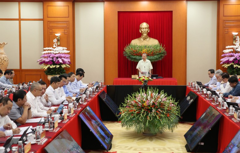 Tổng Bí thư Tô Lâm: Phải lấy việc tháo gỡ điểm nghẽn thể chế làm nhiệm vụ đột phá hàng đầu- Ảnh 1.