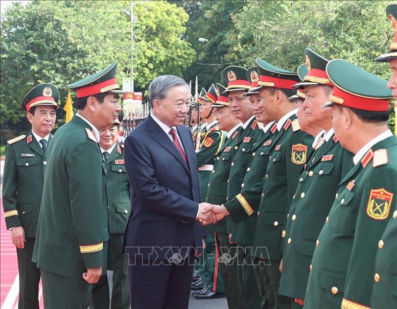 Tổng Bí thư Tô Lâm: Chăm lo xây dựng Lực lượng vũ trang Quân khu 1 vững mạnh toàn diện- Ảnh 2.