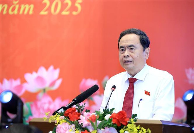 Chủ tịch Quốc hội Trần Thanh Mẫn gặp mặt nữ đại biểu Quốc hội, nữ lãnh đạo thuộc Đảng ủy Quốc hội- Ảnh 1.
