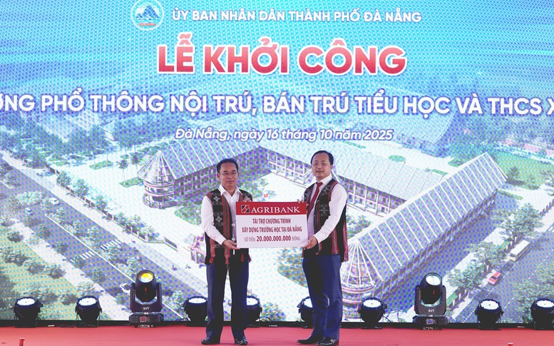 Agribank chung tay dựng xây trường nội trú vùng biên Tây Giang