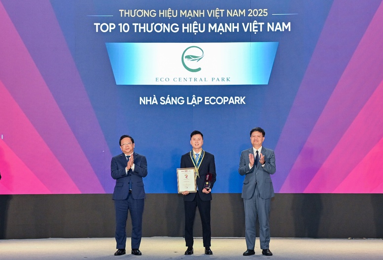 Nhà sáng lập Ecopark là thương hiệu mạnh Việt Nam 2025- Ảnh 1.