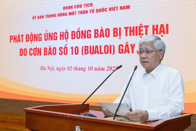 Ủy ban MTTQ Việt Nam phát động ủng hộ đồng bào bị thiệt hại do bão số 10- Ảnh 2.