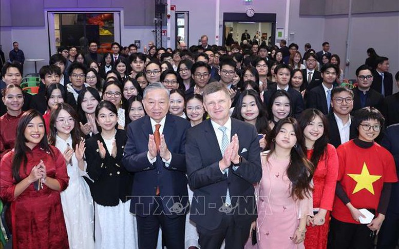 Tổng Bí thư Tô Lâm thăm Đại học Aalto và gặp gỡ sinh viên Việt Nam tại Phần Lan