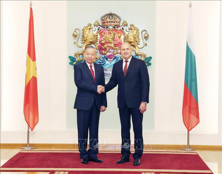 Tổng Bí thư Tô Lâm hội đàm với Tổng thống Bulgaria Rumen Radev- Ảnh 1.