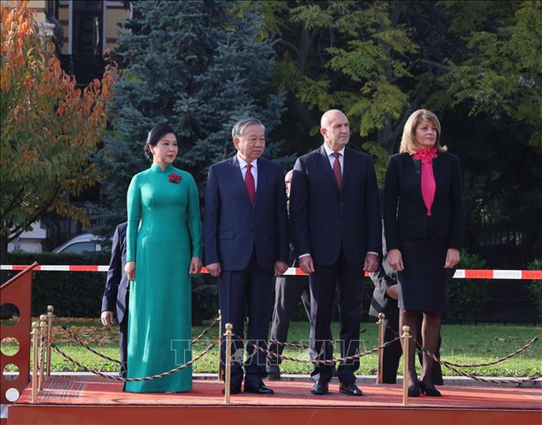 Lễ đón Tổng Bí thư Tô Lâm và Phu nhân thăm chính thức Cộng hòa Bulgaria- Ảnh 2.