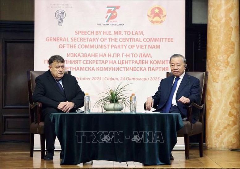 Tổng Bí thư Tô Lâm phát biểu chính sách tại Đại học Sofia- Ảnh 3.