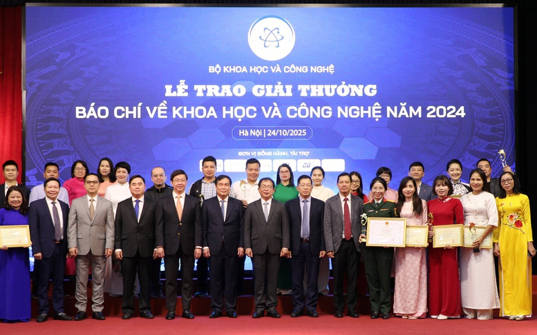 Vinh danh 24 tác phẩm xuất sắc tại Giải thưởng báo chí về KH&CN năm 2024