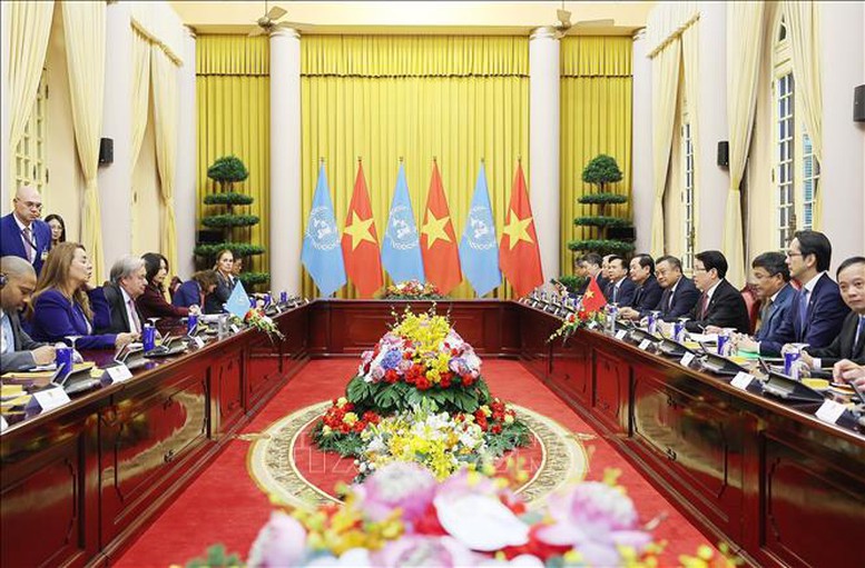 Chủ tịch nước Lương Cường đề xuất 5 lĩnh vực trọng tâm trong hợp tác giữa Việt Nam với Liên Hợp Quốc- Ảnh 2.