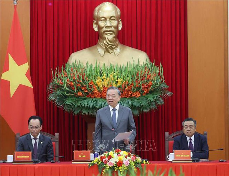Tổng Bí thư Tô Lâm tiếp Đoàn đại biểu tham dự Hội thảo quốc tế Việt Nam học lần thứ 7- Ảnh 3. Tổng Bí thư Tô Lâm tiếp Đoàn đại biểu tham dự Hội thảo quốc tế Việt Nam học lần thứ 7- Ảnh 3.