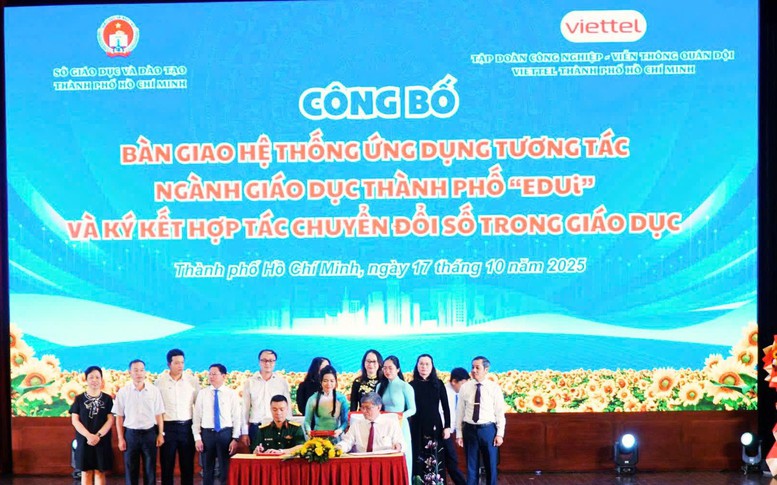 Sở Giáo dục & Đào tạo TPHCM và Viettel triển khai hệ thống EDUi để thúc đẩy chuyển đổi số toàn diện ngành giáo dục