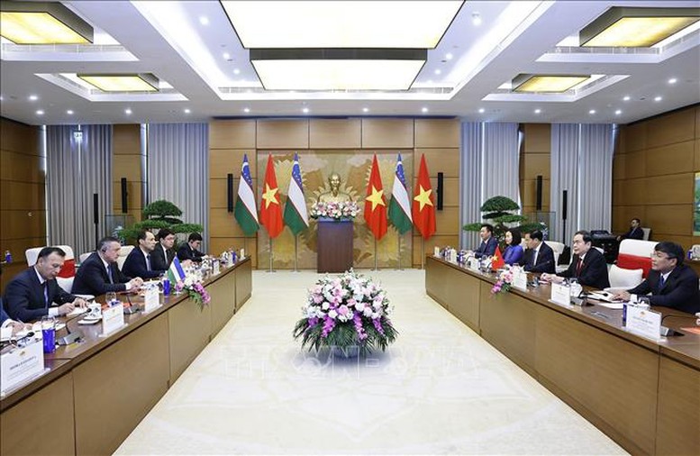 Chủ tịch Quốc hội Trần Thanh Mẫn tiếp Chủ tịch Hạ viện Uzbekistan- Ảnh 4.