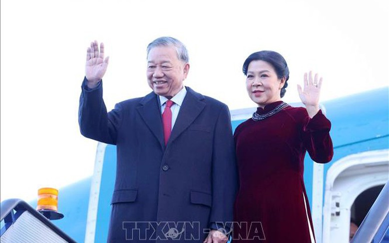 Tổng Bí thư Tô Lâm đến London, bắt đầu thăm chính thức Liên hiệp Vương quốc Anh và Bắc Ireland